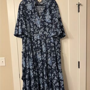 Tuckernuck | Dresses | Tuckernuck Portia Dress Crimson Poppy Cotton Linen  Bow Back Maxi Sz M New | Poshmark